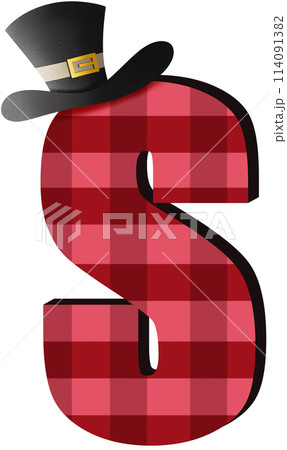 Plaid fabric Alphabet cliparts Plaid fabric Alphabet cliparts 114091382