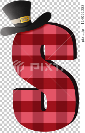 Plaid fabric Alphabet cliparts Plaid fabric Alphabet cliparts 114091382