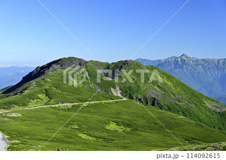 朝の乗鞍大黒岳からの風景（撮影地：乗鞍、大黒岳） 114092615