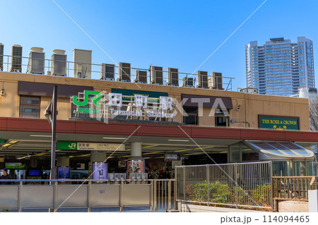 東京 港区 JR田町駅 三田口(西口)の都市風景 東京 港区 JR田町駅 三田口(西口)の都市風景 114094465