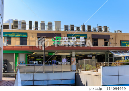 東京 港区 JR田町駅 三田口(西口)の都市風景 東京 港区 JR田町駅 三田口(西口)の都市風景 114094469