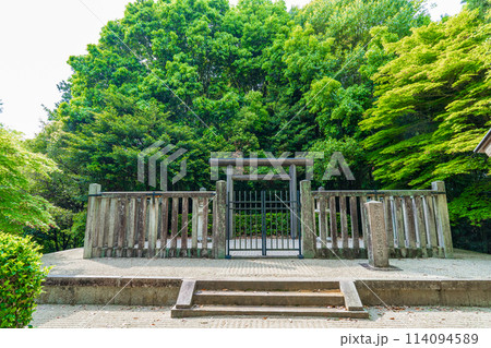 奈良県高取町　第三十五代皇極天皇　第三十七代斉明天皇　越智崗上陵　 114094589