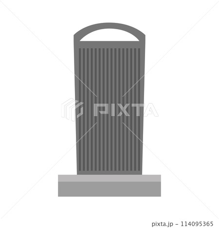 Cute cartoon vector illustration of a metal paper bin Cute cartoon vector illustration of a metal paper bin 114095365