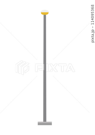 Cute cartoon vector illustration of a streetlight Cute cartoon vector illustration of a streetlight 114095368