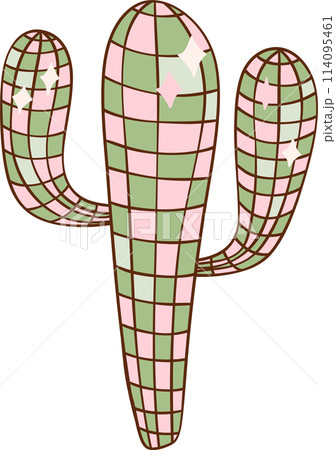 Disco Cowgirl Cactus Retro Girly Cowboy Doodle Drawing Disco Cowgirl Cactus Retro Girly Cowboy Doodle Drawing 114095461