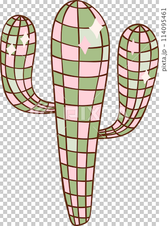 Disco Cowgirl Cactus Retro Girly Cowboy Doodle Drawing Disco Cowgirl Cactus Retro Girly Cowboy Doodle Drawing 114095461