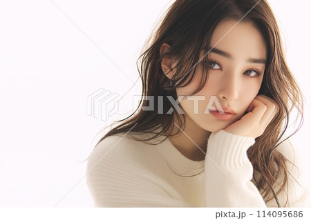 美肌女性・清潔感「AI生成画像」 114095686