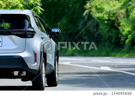 新緑と自動車 114095698
