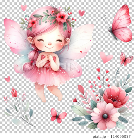 Floral fairy boho 114096057