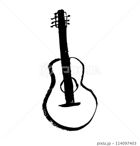 Guitar vector doodle hand drawn sketch Guitar vector doodle hand drawn sketch 114097403