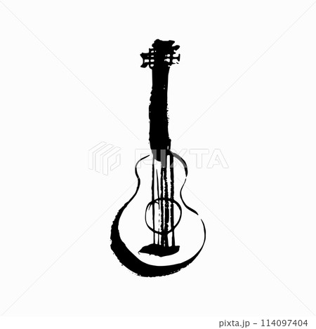 Guitar vector doodle hand drawn sketch 114097404