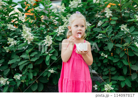 Child head with cochlear implant hearing aid. Hearing aid and medicine innovating technology and diversity Inclusion and people with disability concept. Copy space 114097817