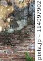 Grunge brick wall scenery building stone nature background panorama backdrop. 114097902