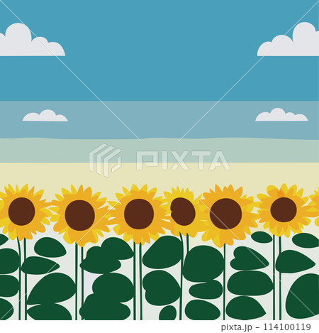 向日葵と青空 114100119