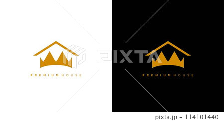 Unique and modern premium home logo design 114101440