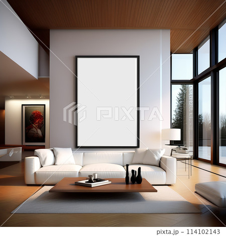 Personal Touches: Transforming a Modern White Living Room with Photo Frame Decor Personal Touches: Transforming a Modern White Living Room with Photo Frame Decor 114102143