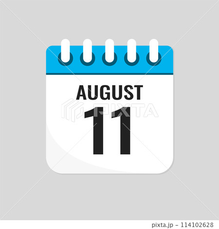 Icon page calendar day - 11 August 114102628