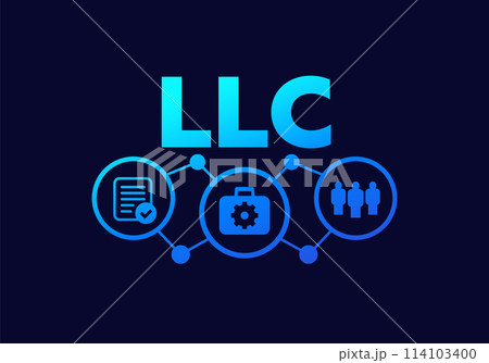 LLC, Limited Liability Company vector design LLC, Limited Liability Company vector design 114103400