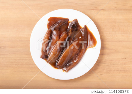 ツボ抜き イカ 照り焼き用 調理前(アルゼンチンマツイカ 中国産) ツボ抜き イカ 照り焼き用 調理前(アルゼンチンマツイカ 中国産) 114108578