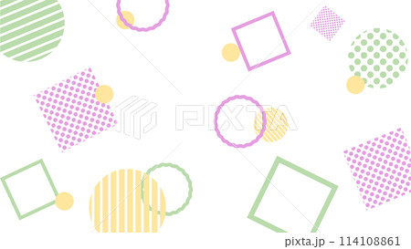 幾何学模様の背景イラスト 114108861