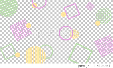 幾何学模様の背景イラスト 114108861