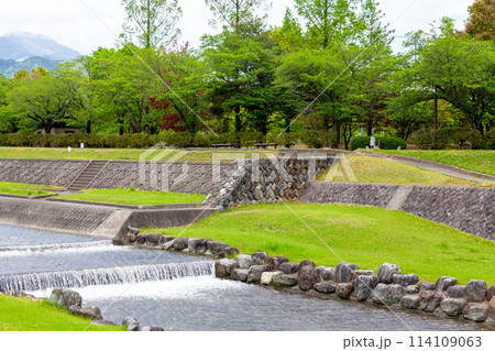 滝沢川河川公園の散歩コース、南アルプス市 滝沢川河川公園の散歩コース、南アルプス市 114109063