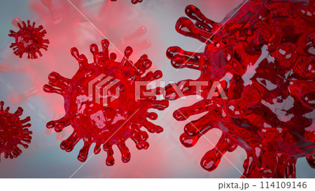 The virus for medical or sci concept 3d rendering. 114109146
