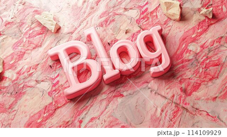 Rose Marble Blog concept creative art poster. 114109929