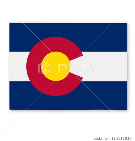 Colorado State Flag Map Illustration Colorado State Flag Map Illustration 114111030