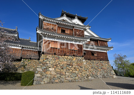 春の福知山城 天守閣(京都府福知山市) 春の福知山城 天守閣(京都府福知山市) 114111689