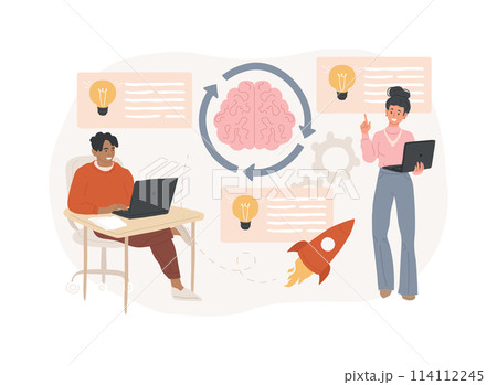 Brainstorm isolated concept vector illustration. 114112245