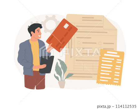 Payment terms isolated concept vector illustration. Payment terms isolated concept vector illustration. 114112535
