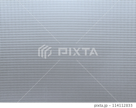 細かな格子柄の凹凸のある表面のすりガラスに光が透過し反射する横長の背景画像7 114112833
