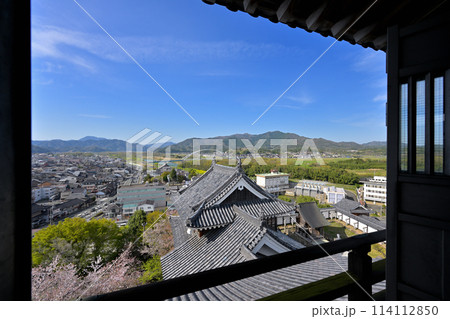 福知山城天守閣最上階からの眺望(京都府福知山市) 福知山城天守閣最上階からの眺望(京都府福知山市) 114112850