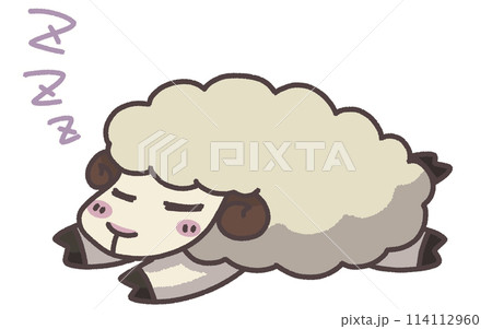 ひつじ 寝る かわいい イラスト ひつじ 寝る かわいい イラスト 114112960