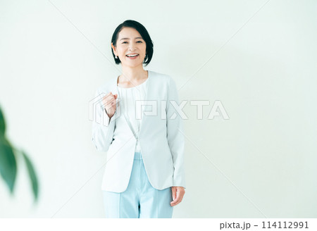 スーツ姿のミドル女性 114112991