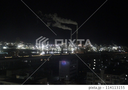 24時間日本を支える続ける周南コンビナートの夜景 24時間日本を支える続ける周南コンビナートの夜景 114113155