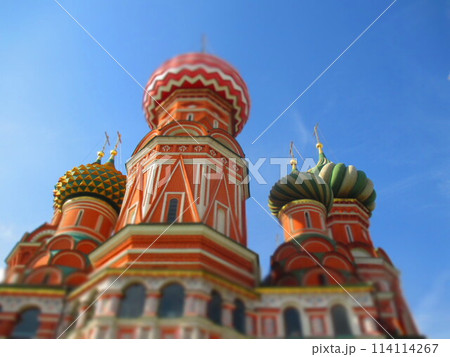 ロシア モスクワ ワシリー寺院 ジオラマ風 ロシア モスクワ ワシリー寺院 ジオラマ風 114114267
