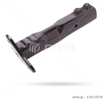 Iron stiffener reinforcement of the car black body spare part of the strengthener of bumper. Equipment for sale or installation in auto service or garage. Car parts catalog. Iron stiffener reinforcement of the car black body spare part of the strengthener of bumper. Equipment for sale or installation in auto service or garage. Car parts catalog. 114115578