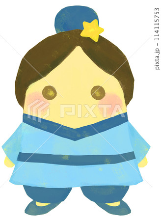 かわいい彦星のイラスト 七夕素材 114115753
