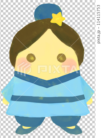 かわいい彦星のイラスト 七夕素材 114115753