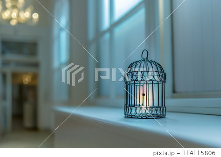 窓辺の鳥カゴ 114115806