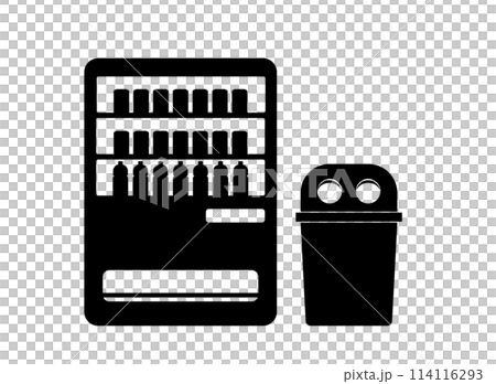 Vending machine collection box icon Vending machine collection box icon 114116293