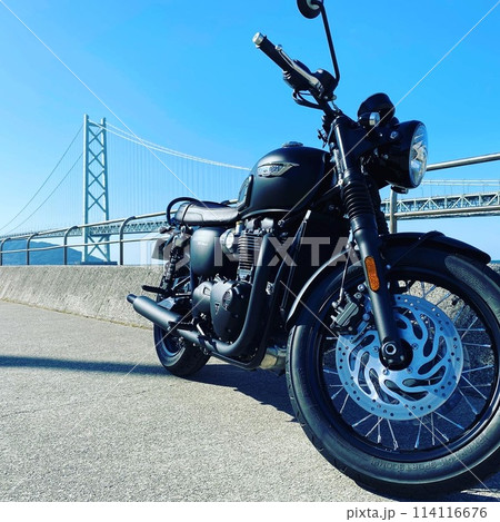 バイクと海と青い空 114116676