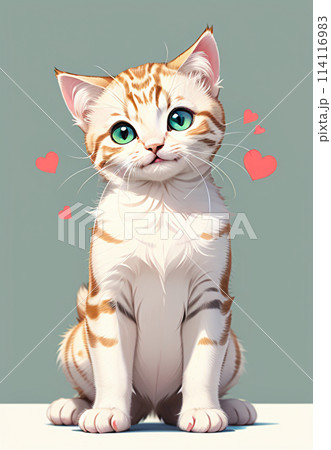 首を傾げる 子猫1 首を傾げる 子猫1 114116983