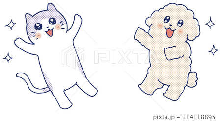 かわいい犬とねこ かわいい犬とねこ 114118895