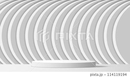 white podium with spotlight in the white room white podium with spotlight in the white room 114119194