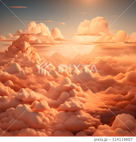 fantasy style clouds 3d Background wallpaper 114119607