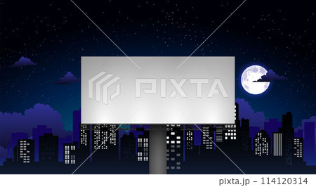 billboard in the city in night	 114120314