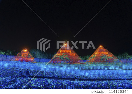なばなの里イルミネーション　ピラミッド 114120344